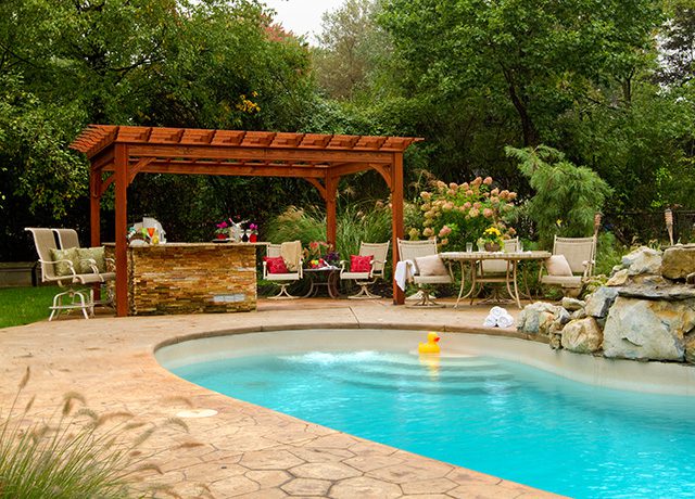 poolside pergola
